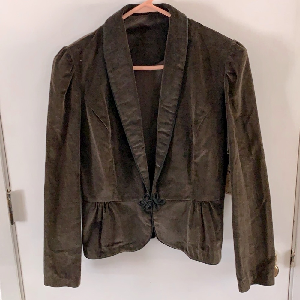 Vintage Contemporary Corner brown velvet blazer